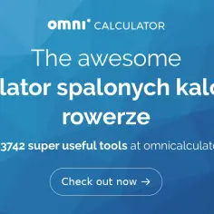 Kalkulator kalorii spalonych podczas jazdy na rowerze